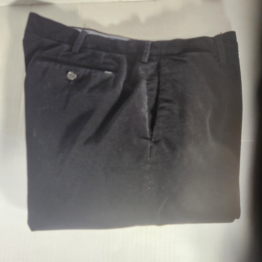 Men's Polo Ralph Lauren Classic Fit Black Corduroy Pants - Picture 3 of 8